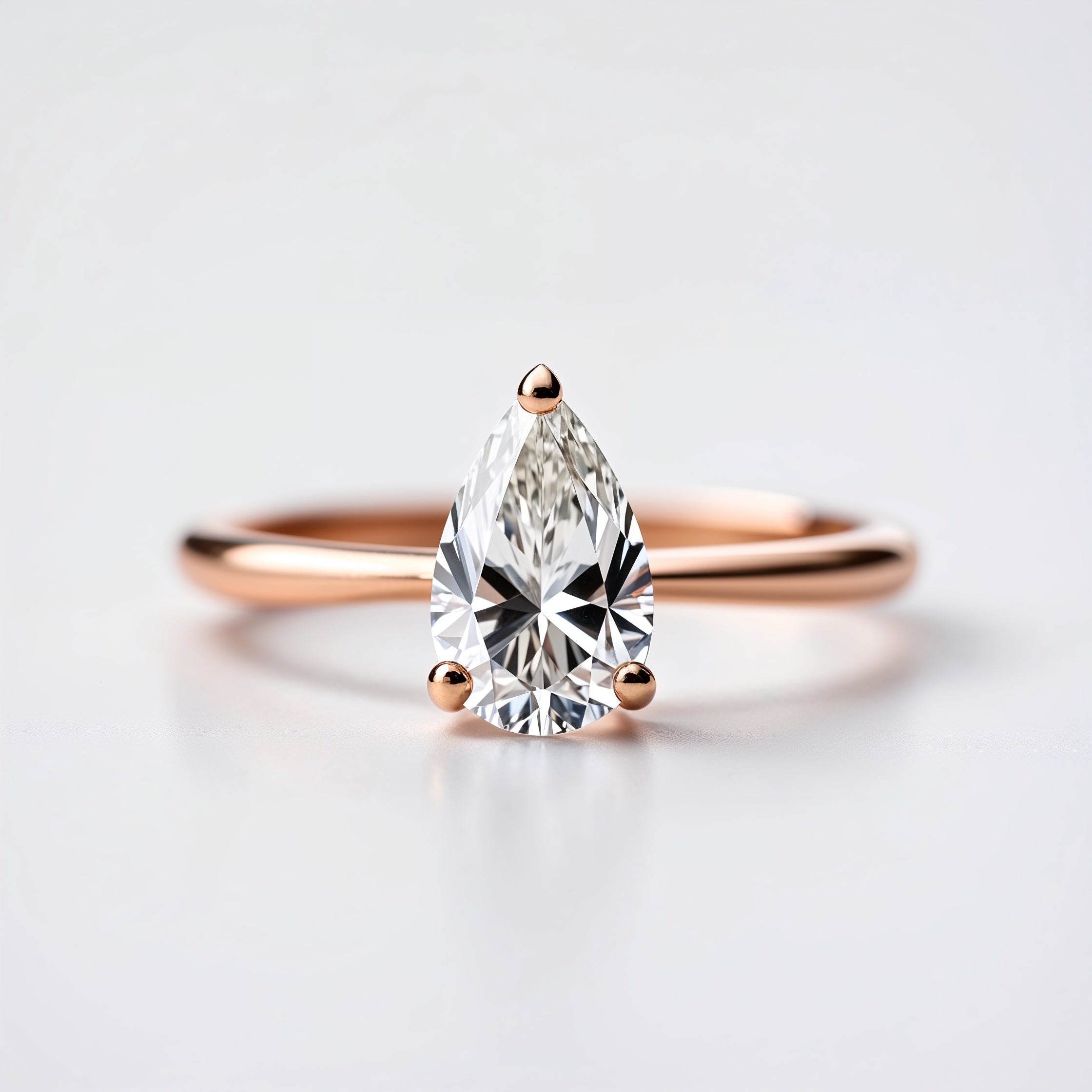Classic Pear-Shaped Solitaire Engagement Ring