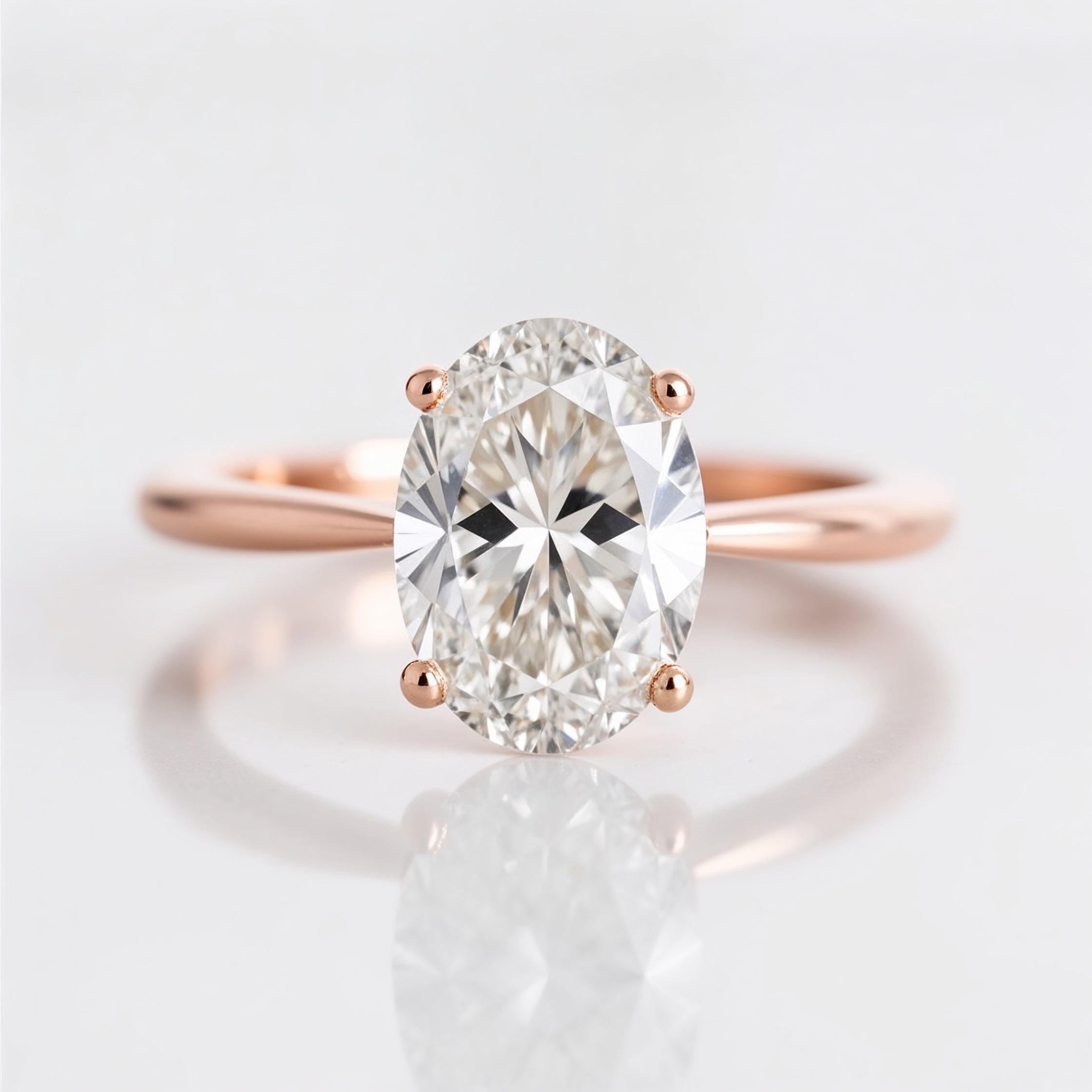 Classic Oval-Cut Solitaire Engagement Ring