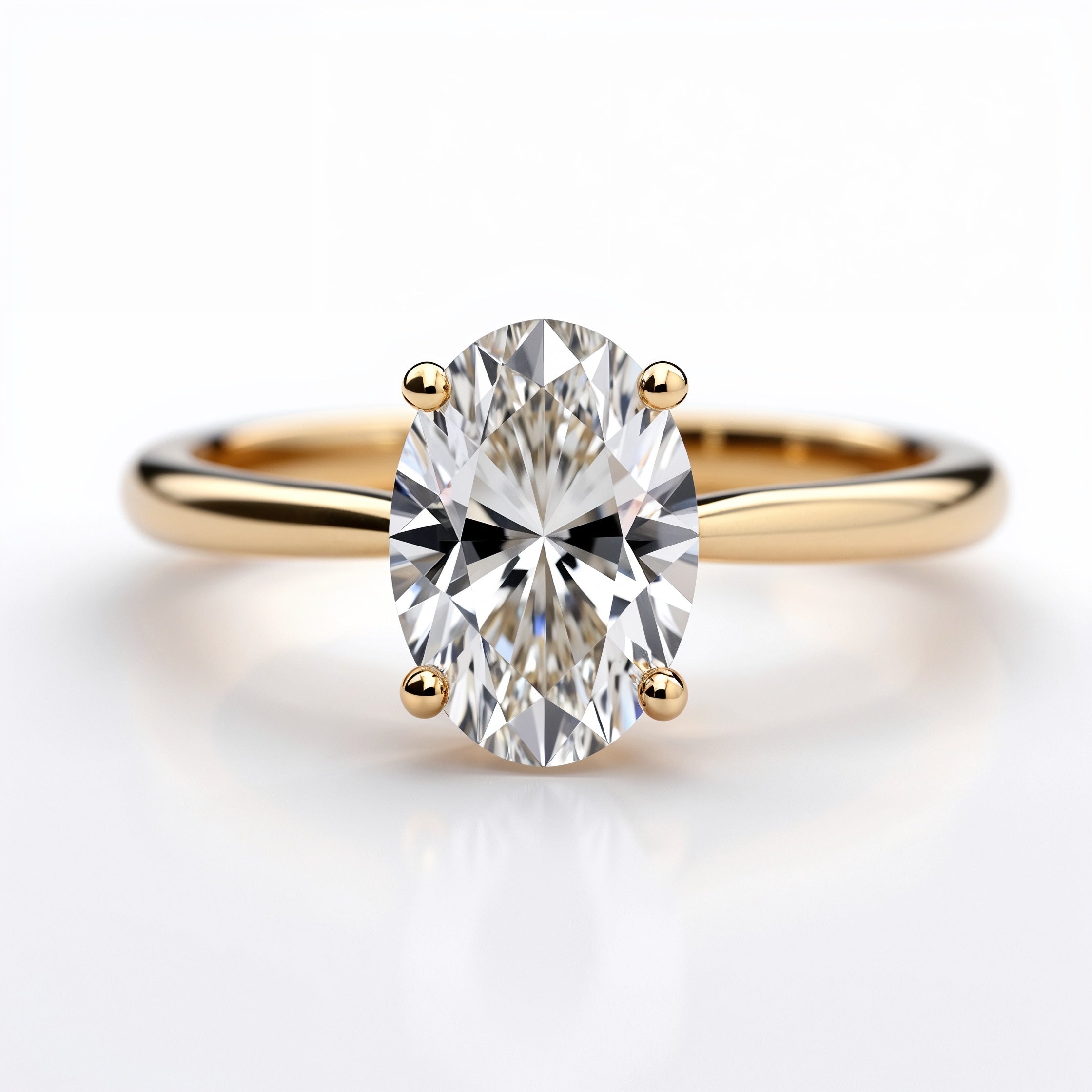 Classic Oval-Cut Solitaire Engagement Ring